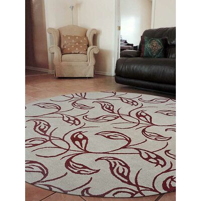 Cohocton HAND TUFTED WOOL ECO-FRIENDLY AREA RUGS, Cream Red Color, Floral Design -  Alcott HillÂ®, B06C3022298D4A36B56539ACFC33285C