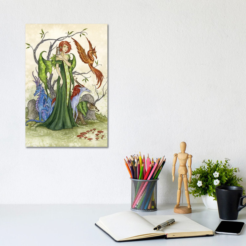 Menagerie by Amy Brown - Wrapped Canvas Print, 20.32 cm H x 30.48 cm W