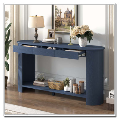 Console moderne 59,8 po avec 3 tiroirs
