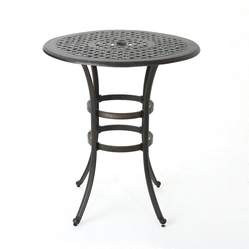 Table de bar en fonte d'aluminium