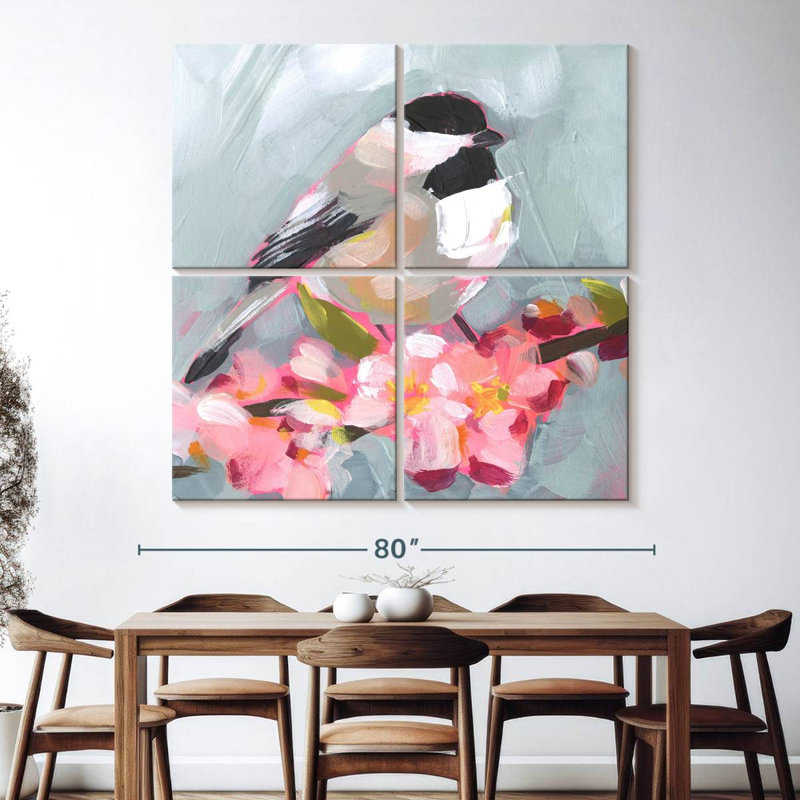 Brampt Brushstroke Bird II, H 74 po x l 74 po