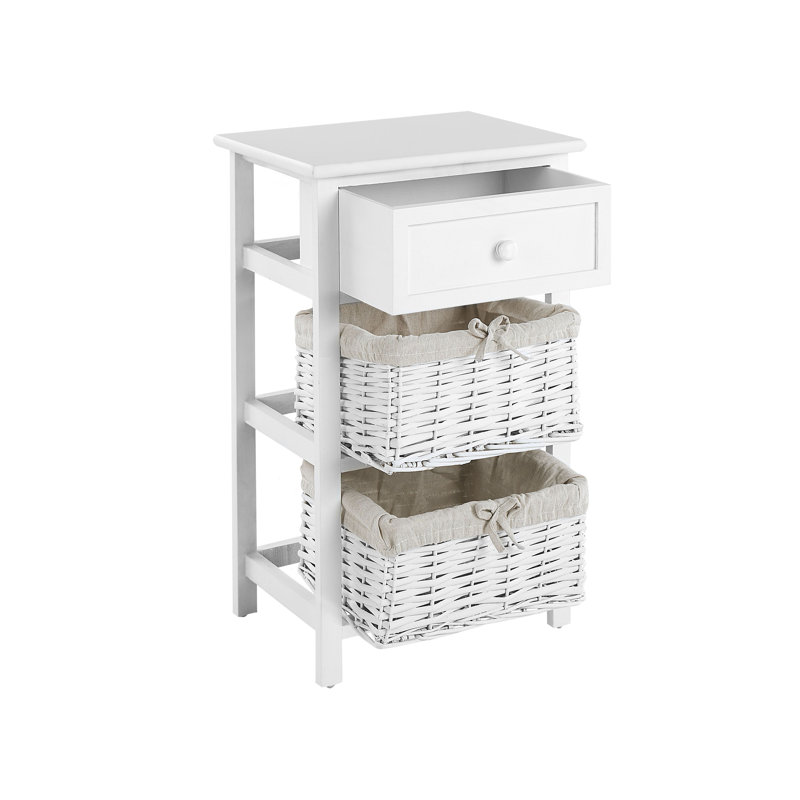 Heller 39cm W Manufactured Wood Bedside Table