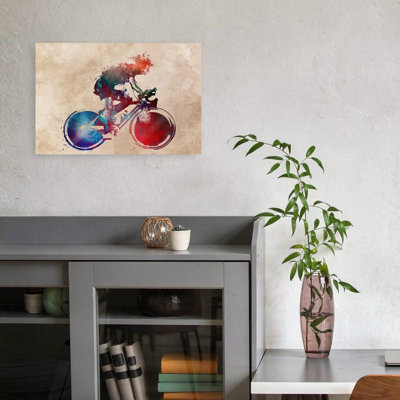 «Vibrant Cycling Motion», art mural contemporain