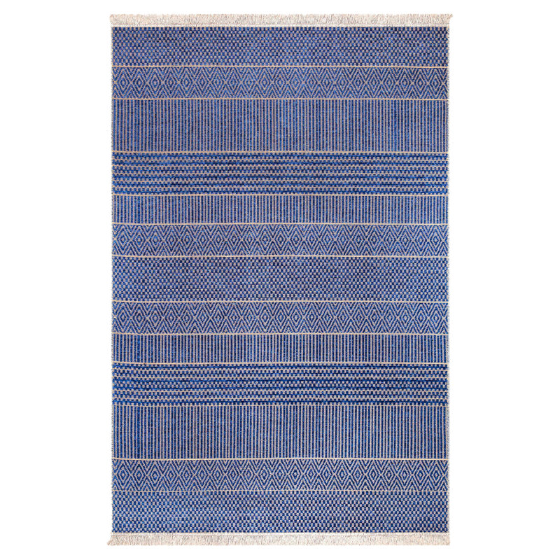 Raylynne Geometric Machine Made Indoor / Outdoor Area Rug, Rectangle 60 x 100cm