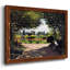 Adolphe Monet, lecture dans le jardin, 1866, reproduction d'art sur toile-96288103-96288099