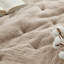 Ensemble de courtepointe brodée en coton 3 pièces pour très grand lit, taupe-134532944-134532946