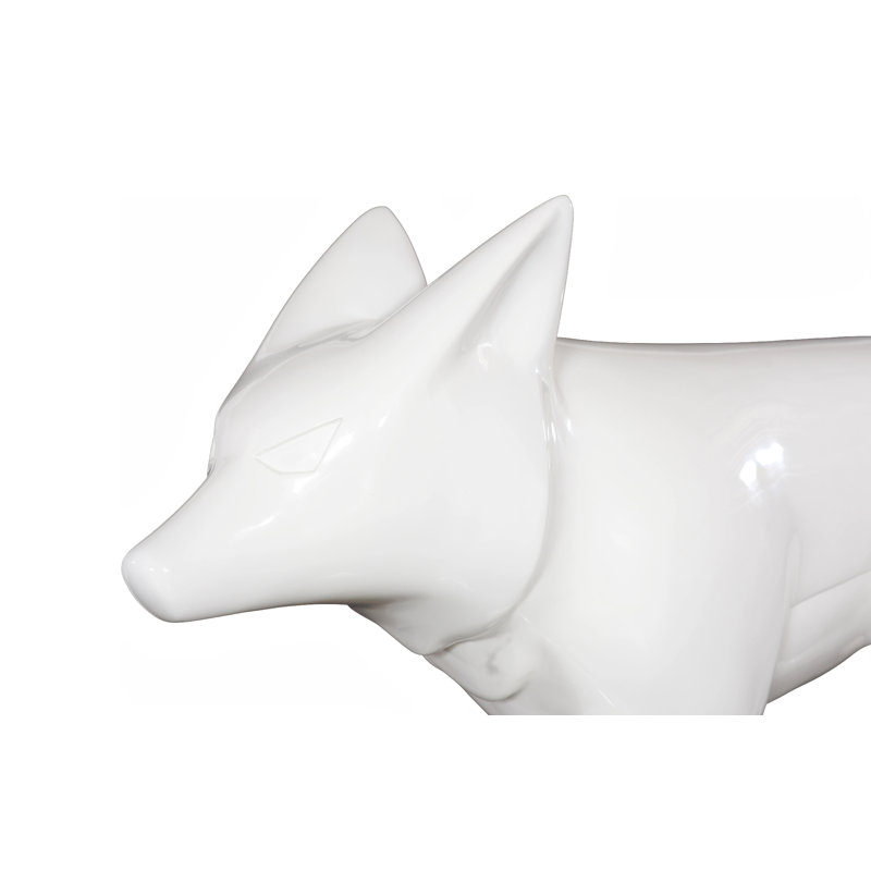 Fox Sculpture, Gel Coat White