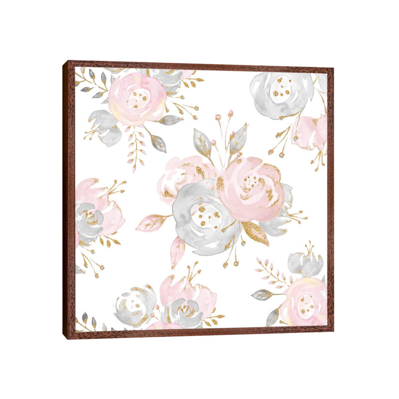 Rose Gold II by Nature Magick - Print on Canvas, Classic Brown Wood Framed, 93.98 cm H x 93.98 cm W