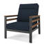Fauteuil club d'extérieur en métal avec coussin Sunbrella Townsend-112596812-112342897
