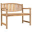 Tapscott Solid Teak Wood With Waterbase Finish Outdoor Bench-1874353981