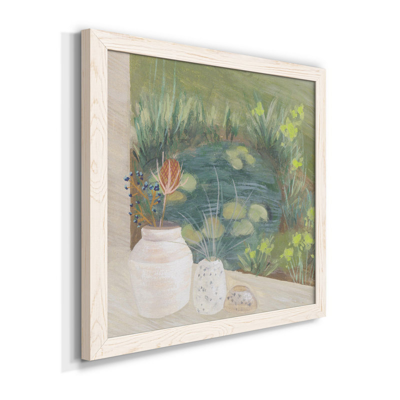 Toile de fenêtre encadrée de qualité supérieure - prête à être accrochée, Cadre blanc, H 17 po x l 17 po x P 1,5 po