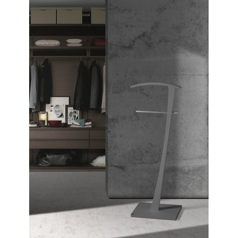 Rivero Freestanding Valet Stand, Grey