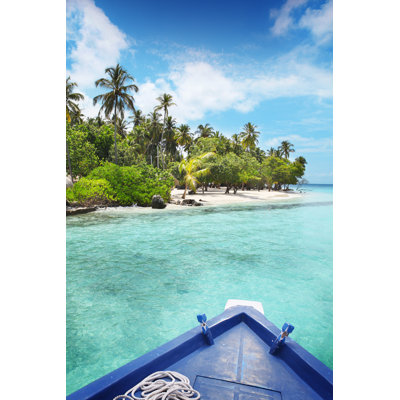 Exploring Maldives By Boat - Wrapped Canvas Print