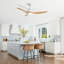 Ventilateur de plafond moderne à 3 pales de 52 po avec lumière DEL et télécommande Ladedra-371304765