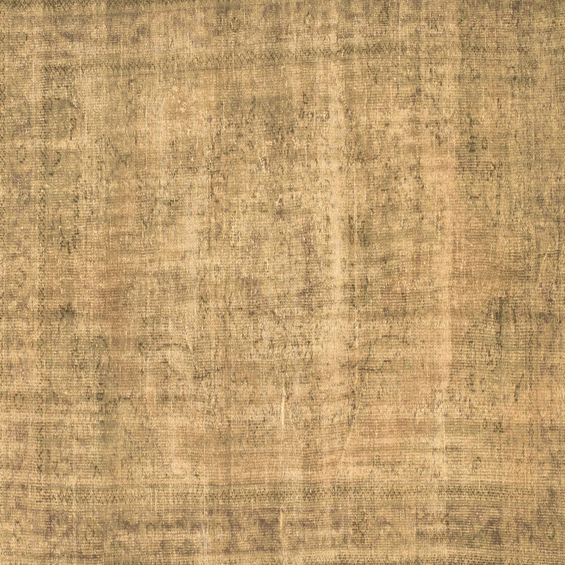 Tapis carré en laine / polyester tissé à la machine 4 pi x 4 pi brun / gris Dantwan