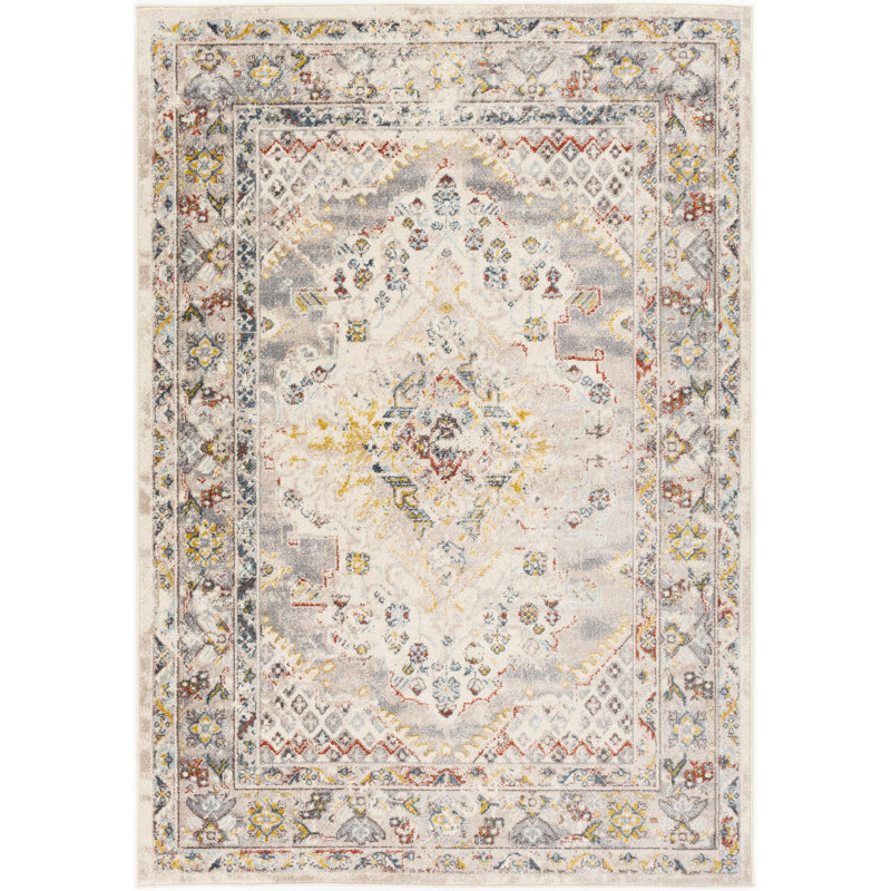 Tapis oriental taupe Flatiron, Rectangle 6 pi 7 po x 9 pi