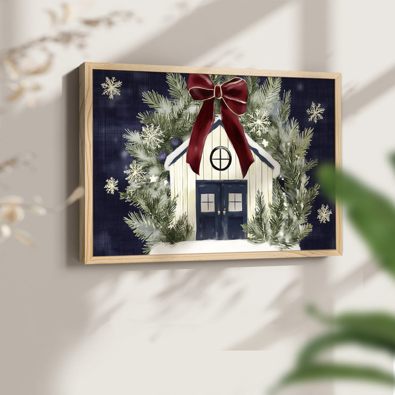 Art de Noël - DCCLXV III - Reproduction encadrée - Restickable, H 16 po x l 20 po, Naturel