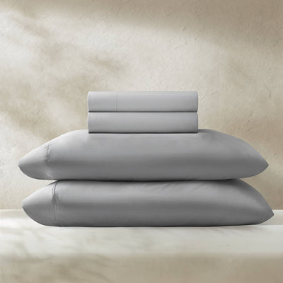 Luxury 4-piece King Sheets And Sheet Sets, Stretch Jersey, Cool Grey