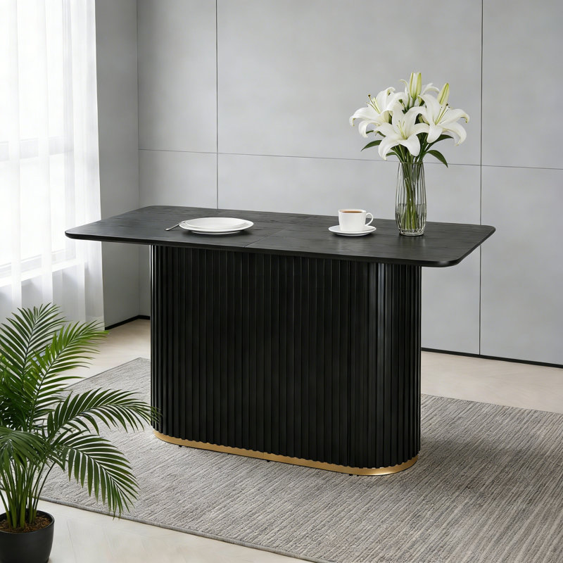 Table de comptoir L 63,00 po - Noir, Noir