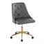 Chaise de travail en similicuir Oveline-89105709-89601985