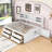 Nagaji Wood Daybed with Twin Size Trundle and Shelves-1884581580