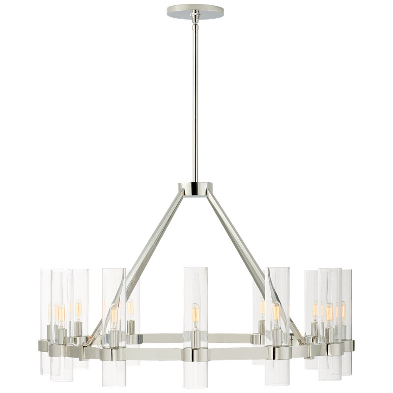 Ian K. Fowler Presidio Medium Chandelier, Polished Nickel