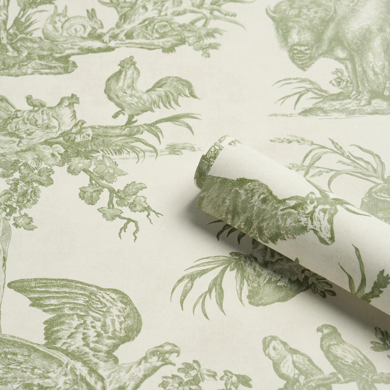 Papier peint Western Toile, Olive