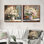 Bouquet de roses Summer Blush At The Barn I - Roses, décoration murale - art mural moderne 2 pièces