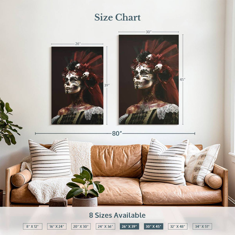 Hitzel Santa Muerte Skeleton, 39" H x 26" W
