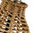 Bailes 13" Boho Paper Rope Rattan Table Lamp Pre-Assembled Shade for Bedroom Living Room Desk