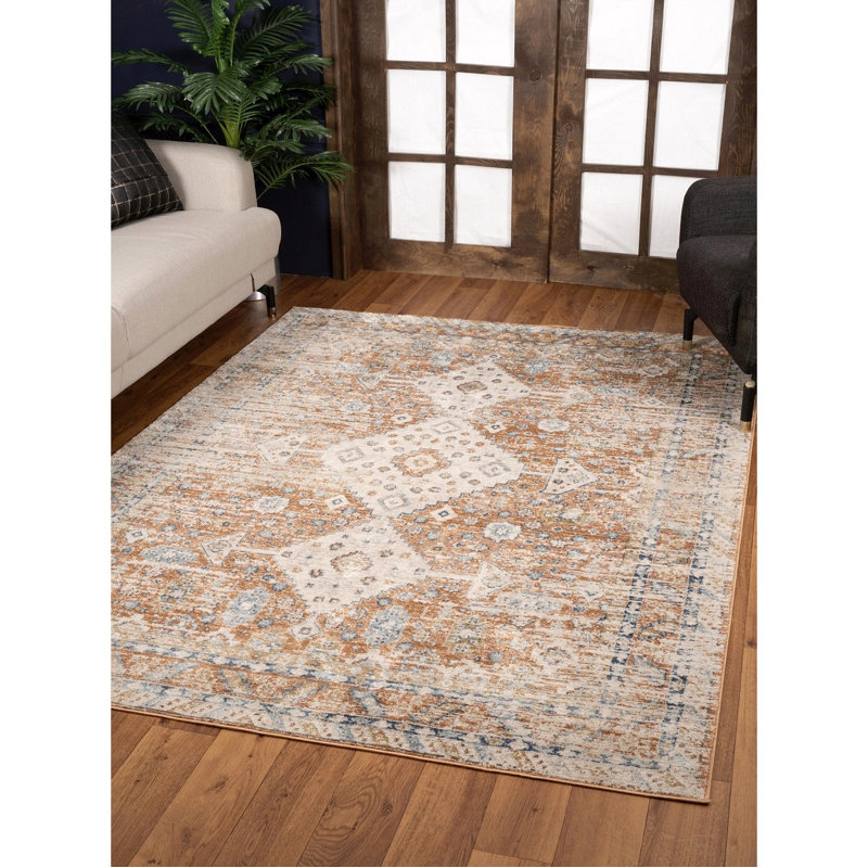 Tapis rouille, Tapis de couloir 2 pi 7 po x 7 pi 3 po