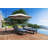 Patio Reclining Chaise Lounger with Removable Cushions for Backyard/Poolside-1032773027