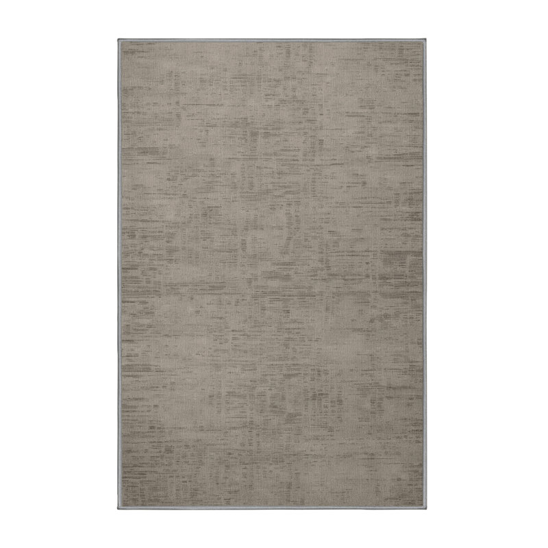 Tapis abstrait gris lavable à la machine