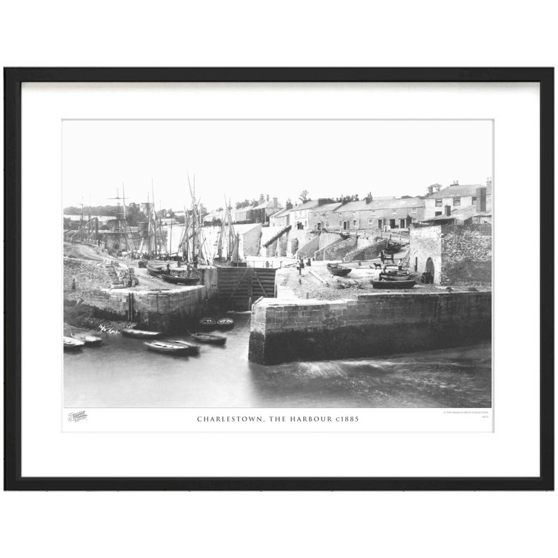 Charlestown, The Harbour C1885 - Single Picture Frame Print, 28cm H x 36cm W x 2.3cm D