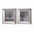 S/2 Vintage Silver Reflective Picture Frames, 15X15"
