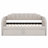 Comfort Upholstered Daybed Frame with Pop-Up Trundle & USB Charging Ports-52699837