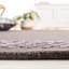 Tapis gris foncé en laine / viscose / coton touffeté à la main Glamour-88088848