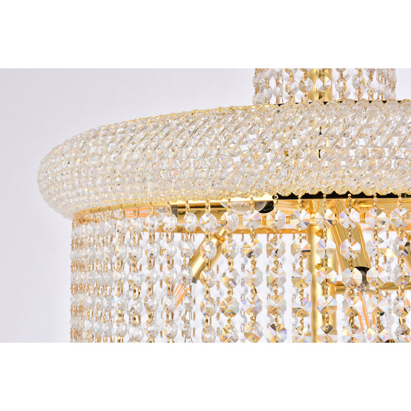 Jessenia 22 - Light Dimmable Chandelier, Gold, 60" H x 42" W