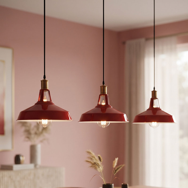 Carror 1 - Light Pendant, Red