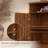 Designer 55'' Curved Three-dimensional Texture Sideboard-1623714560