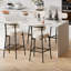Tabouret de comptoir moderne à dossier courbé et rembourré-133445008-133445013