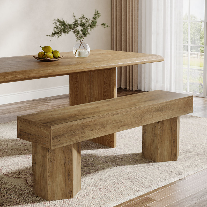 41" Farmhouse Dining Bench For Dining Room, Kitchen
