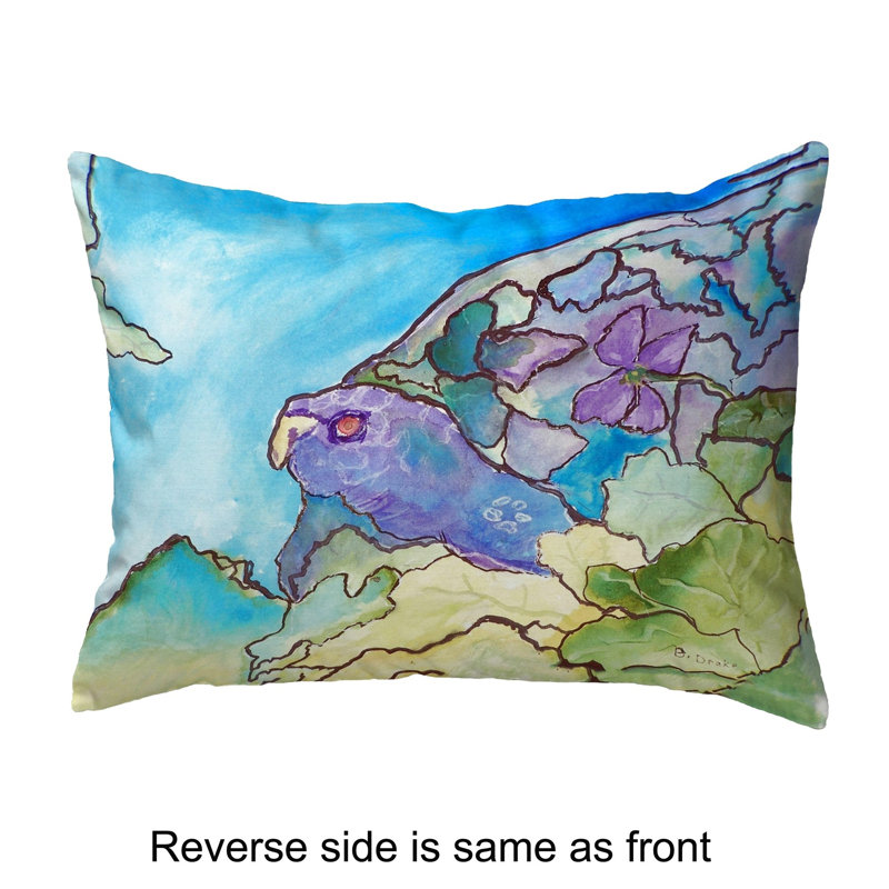  Turtle Indoor/Outdoor Lumbar Pillow, 11" x 14"