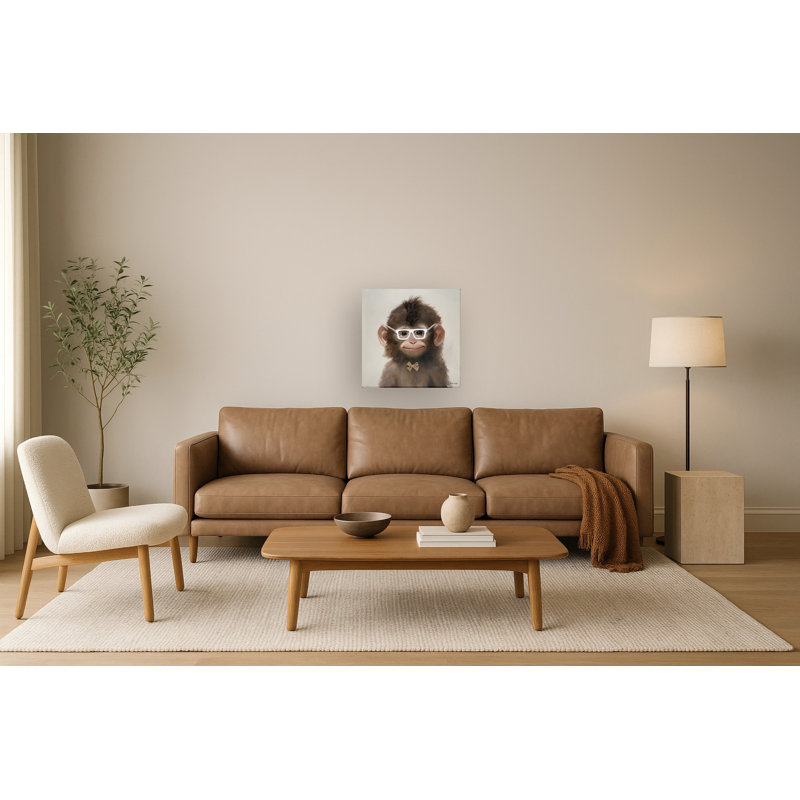 Art mural en toile ludique avec lunettes - 25 po x 25 po