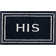 Ghofran His Bordered Polyester Machine Washable Bath Rug