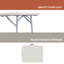 Table rectangulaire pliante Baldwin Elegant