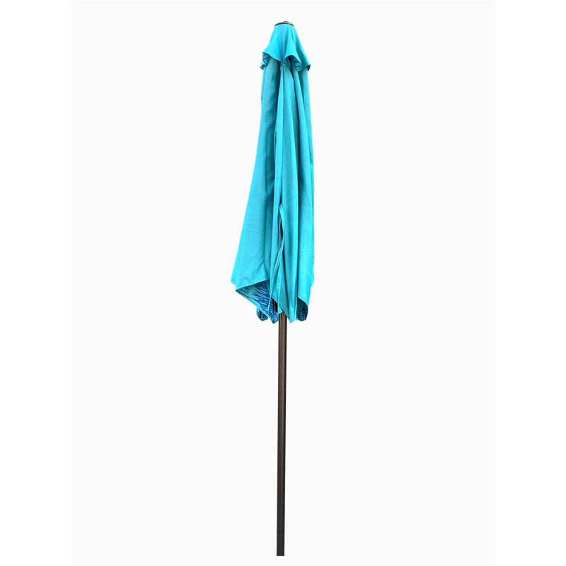 Modern 9FT Patio Umbrella, Cyan