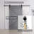 Solid Wood Panelled Barn Door with Installation Hardware Kit-89221880-89221864