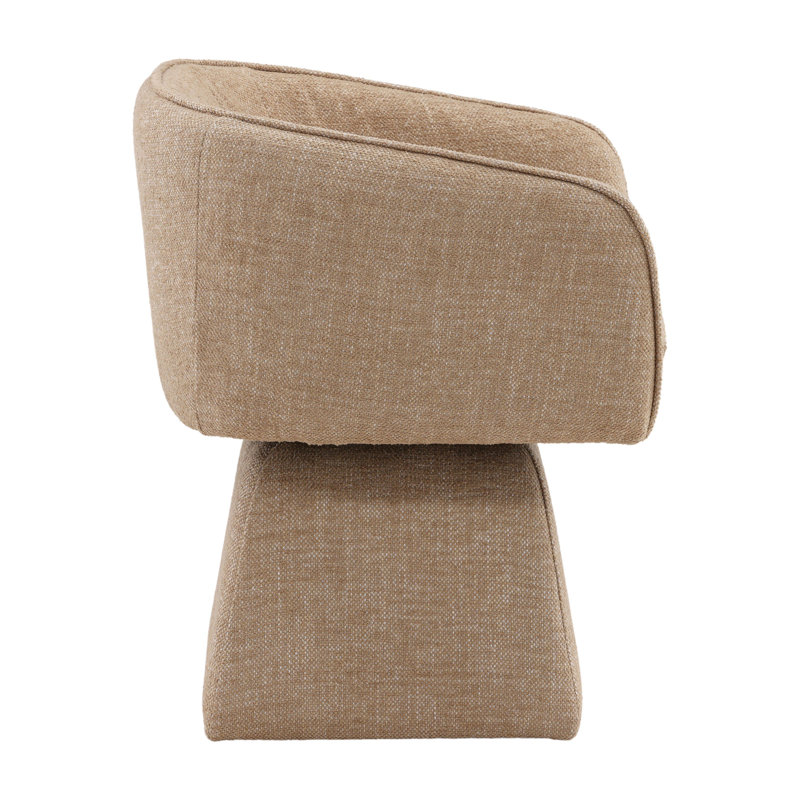 Jonie Upholstered Swivel Chair, Camel, Camel