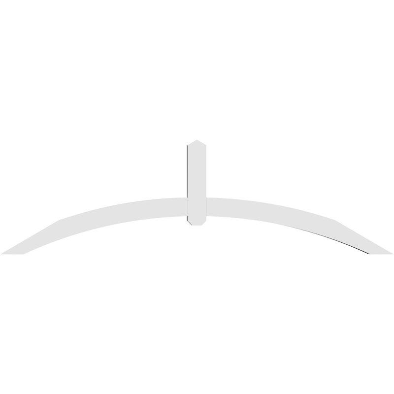 Support pour pignon en PVC Archdale, H 24,5 po x l 84 po (pas: 7/12), P 4 po x F 4 po